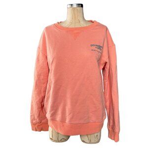 Strangers Only Pop-Orange Sup Club Crewneck Sweatshirt Unisex Size Medium